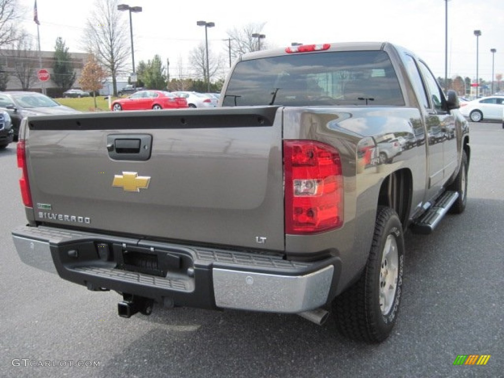 2012 Silverado 1500 LT Extended Cab 4x4 - Mocha Steel Metallic / Light Cashmere/Dark Cashmere photo #6