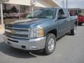 2012 Blue Granite Metallic Chevrolet Silverado 1500 LT Extended Cab 4x4  photo #2