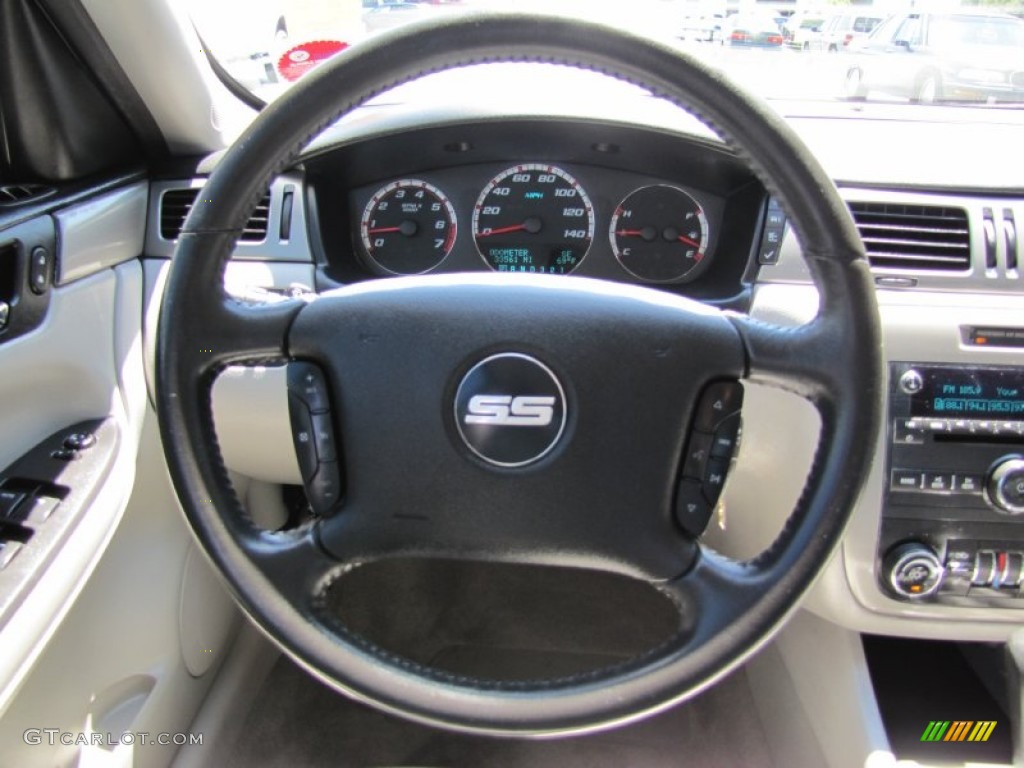 2008 Chevrolet Impala SS Gray Steering Wheel Photo #62326579