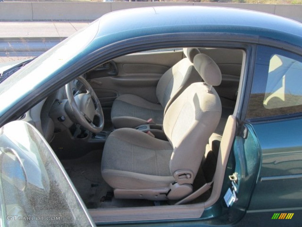 2001 Escort ZX2 Coupe - Tropic Green Metallic / Medium Prairie Tan photo #10