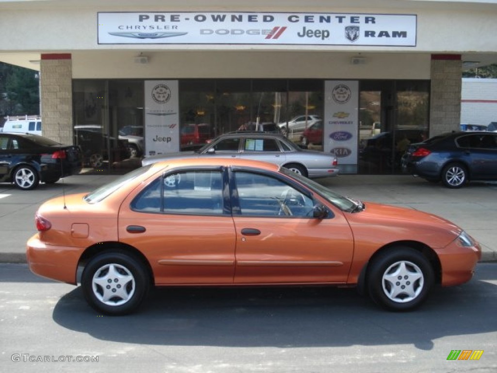 2005 Cavalier Sedan - Sunburst Orange Metallic / Graphite Gray photo #1