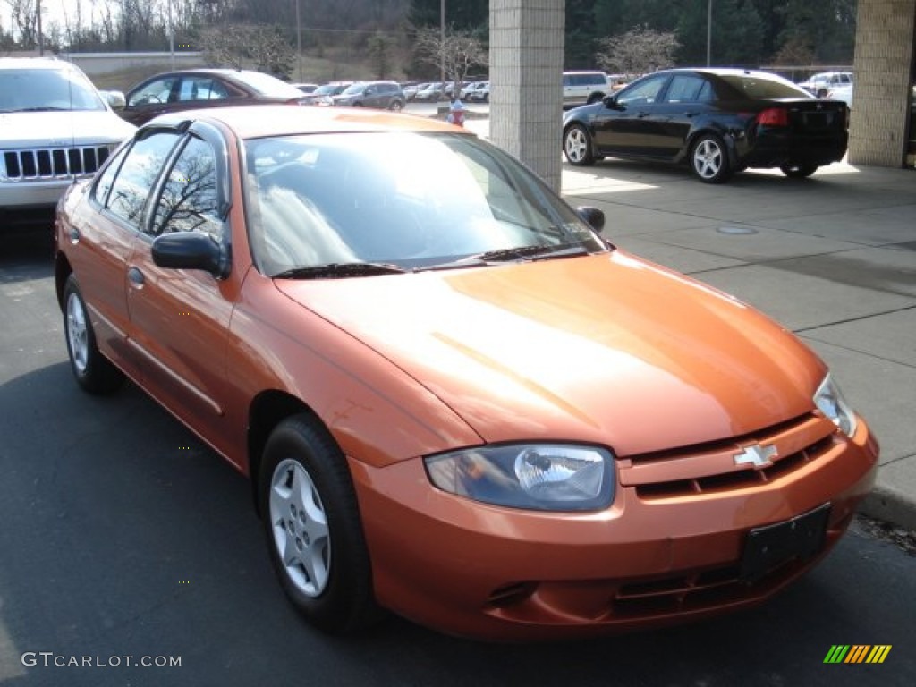 2005 Cavalier Sedan - Sunburst Orange Metallic / Graphite Gray photo #2