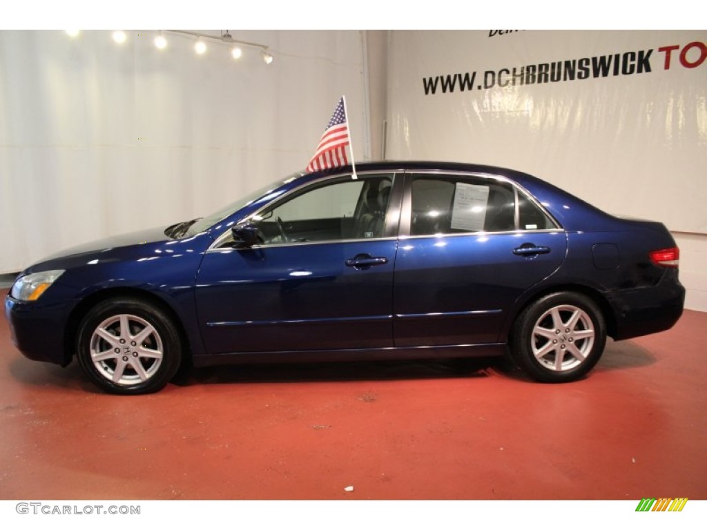 2003 Accord EX V6 Sedan - Eternal Blue Pearl / Black photo #3