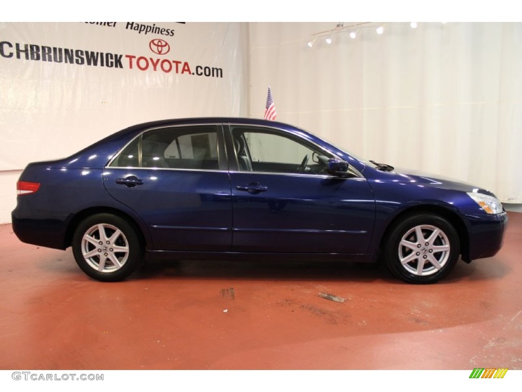 2003 Accord EX V6 Sedan - Eternal Blue Pearl / Black photo #5