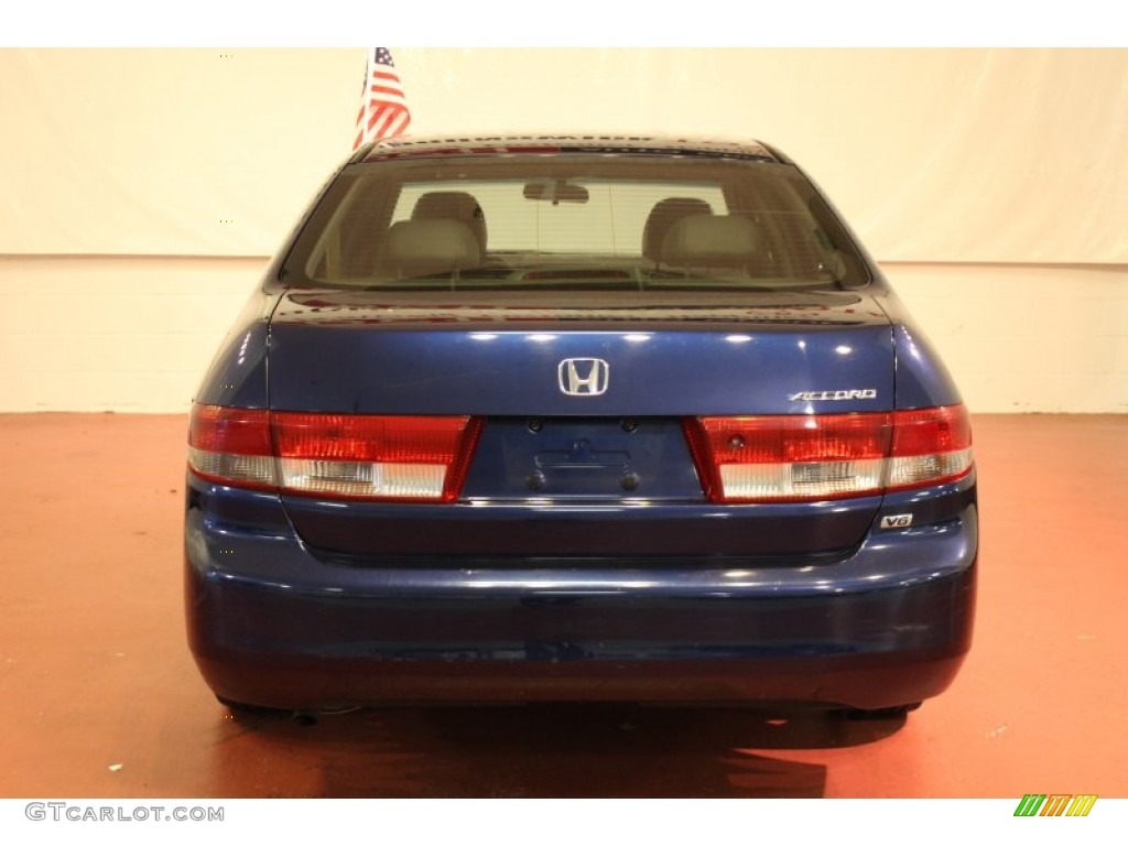 2003 Accord EX V6 Sedan - Eternal Blue Pearl / Black photo #7