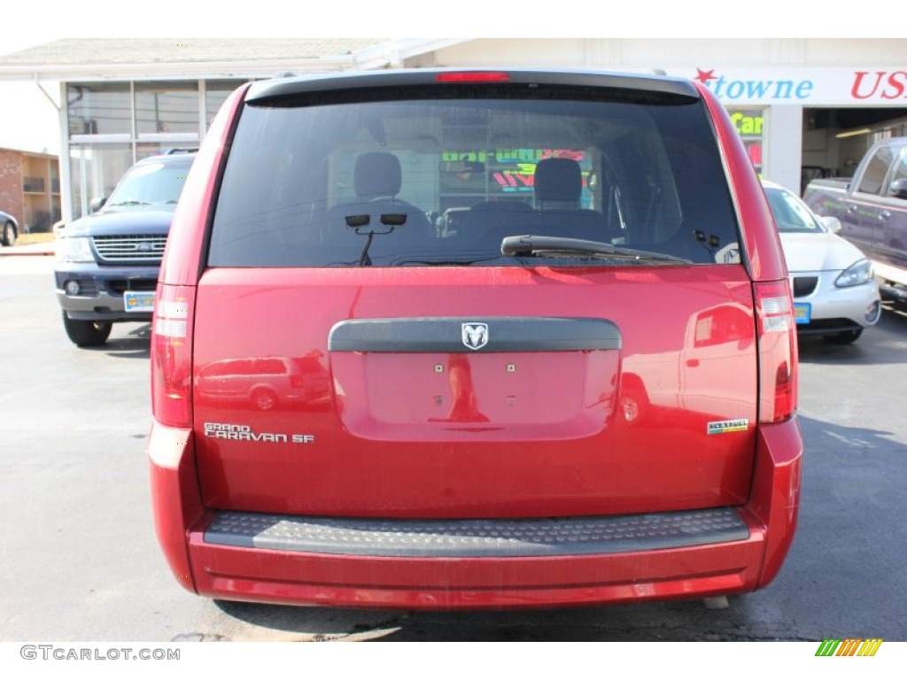 2008 Grand Caravan SE - Inferno Red Crystal Pearl / Dark Slate/Light Shale photo #12