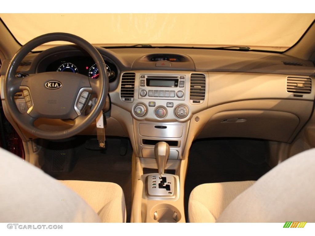 2007 Kia Optima LX Beige Dashboard Photo #62333587