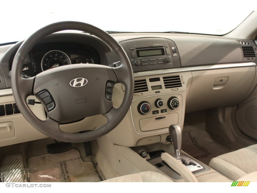 2006 Hyundai Sonata GLS Beige Dashboard Photo #62336431