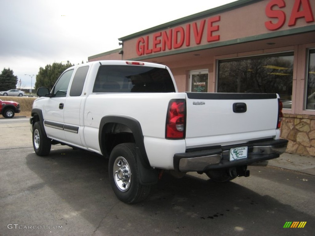 2005 Silverado 2500HD Work Truck Extended Cab 4x4 - Summit White / Dark Charcoal photo #5