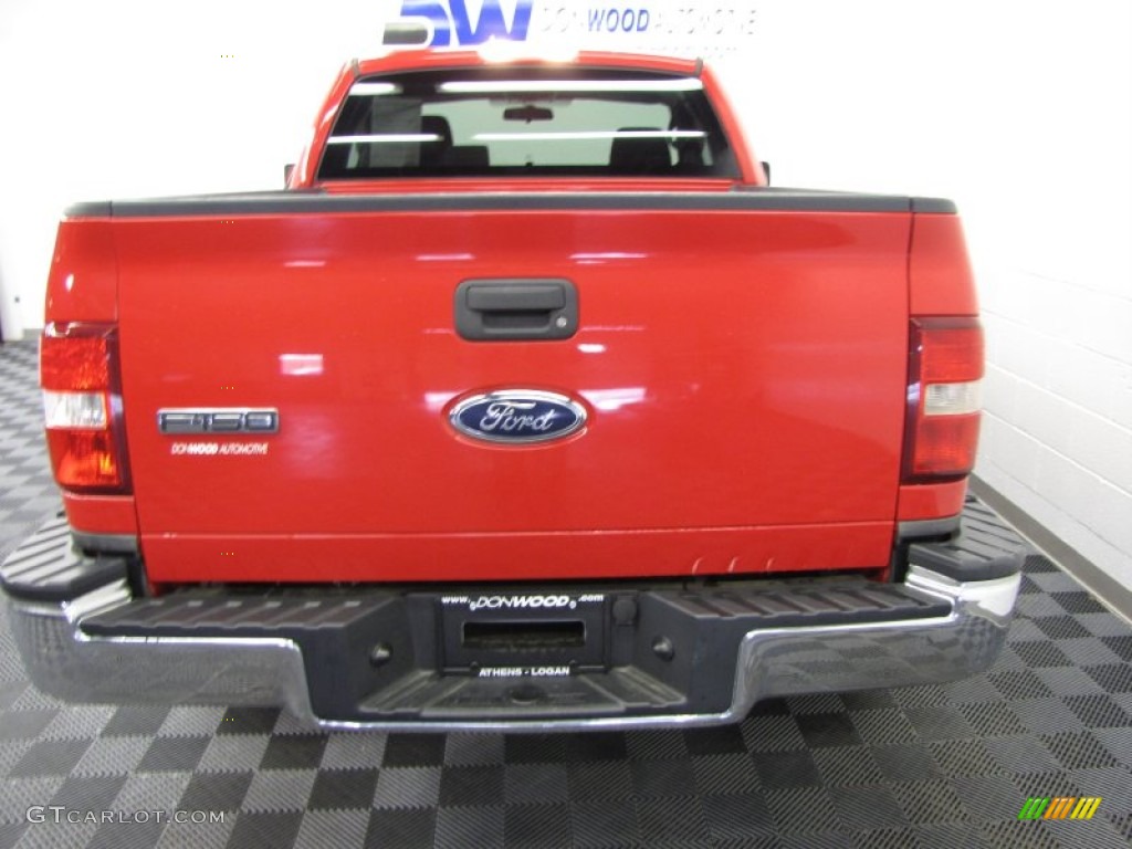 2005 F150 XLT Regular Cab - Bright Red / Medium Flint Grey photo #8