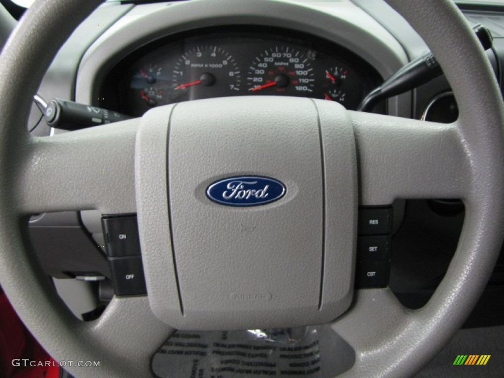 2005 F150 XLT Regular Cab - Bright Red / Medium Flint Grey photo #9