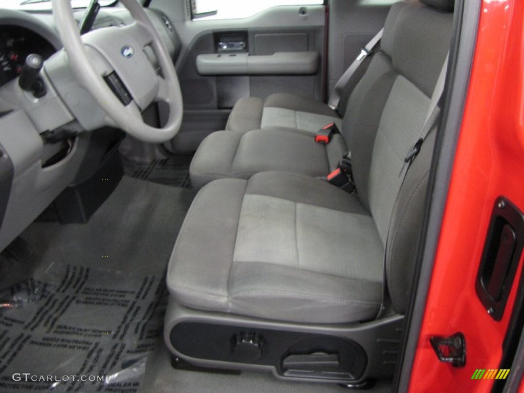 2005 F150 XLT Regular Cab - Bright Red / Medium Flint Grey photo #15