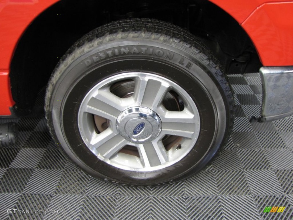 2005 F150 XLT Regular Cab - Bright Red / Medium Flint Grey photo #22