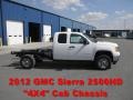 Summit White 2012 GMC Sierra 2500HD Extended Cab 4x4 Chassis