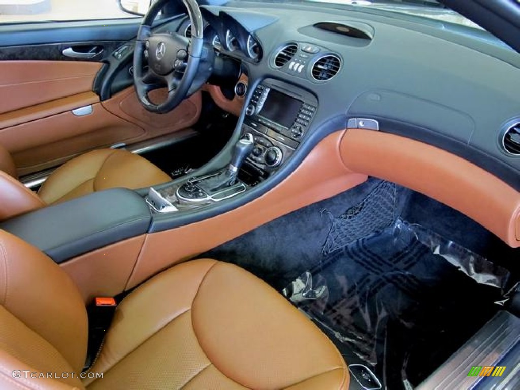 Cognac Brown Interior 2007 Mercedes-Benz SL 550 Roadster Photo #62339249