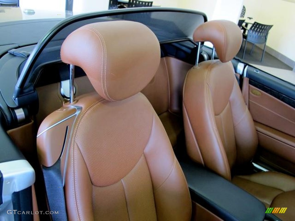 Cognac Brown Interior 2007 Mercedes-Benz SL 550 Roadster Photo #62339267
