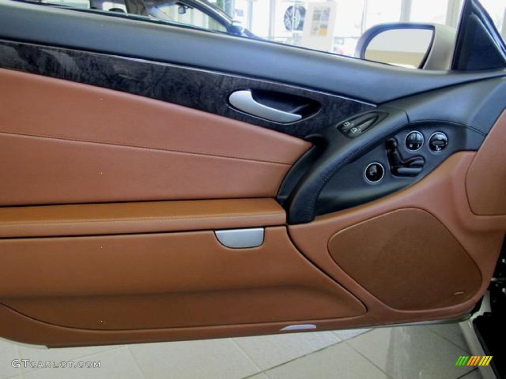 2007 Mercedes-Benz SL 550 Roadster Cognac Brown Door Panel Photo #62339285