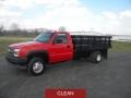 Victory Red - Silverado 3500HD Regular Cab Chassis 4x4 Dump Truck Photo No. 2