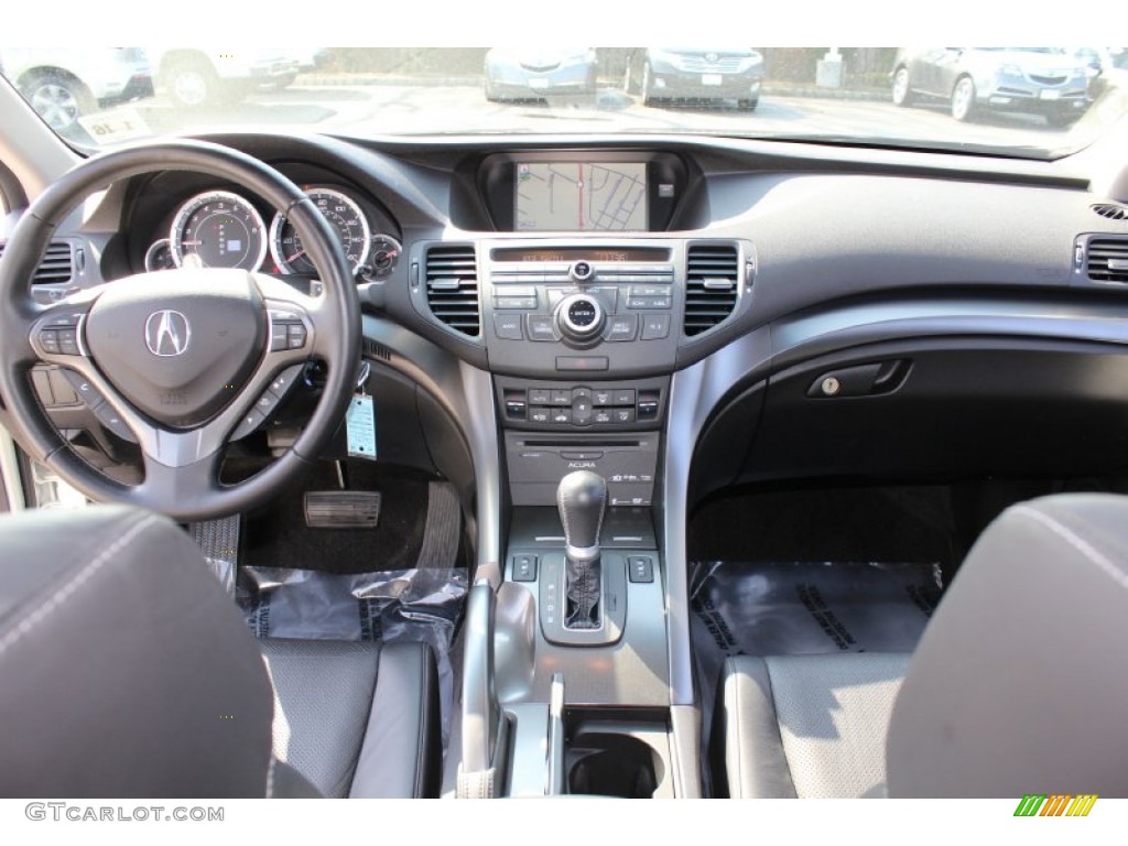 2011 Acura TSX Sedan Ebony Dashboard Photo #62340554