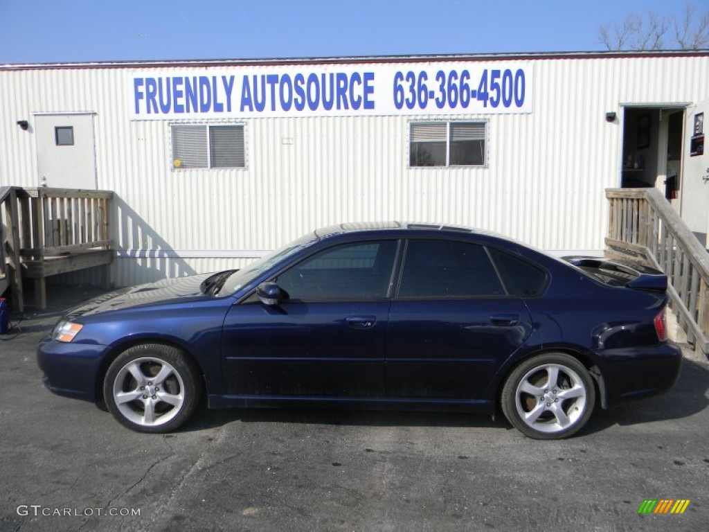 2005 Legacy 2.5 GT Limited Sedan - Regal Blue Pearl / Charcoal Black photo #1