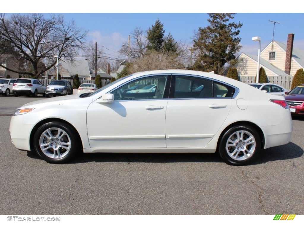 White Diamond Pearl 2009 Acura TL 3.5 Exterior Photo #62341352