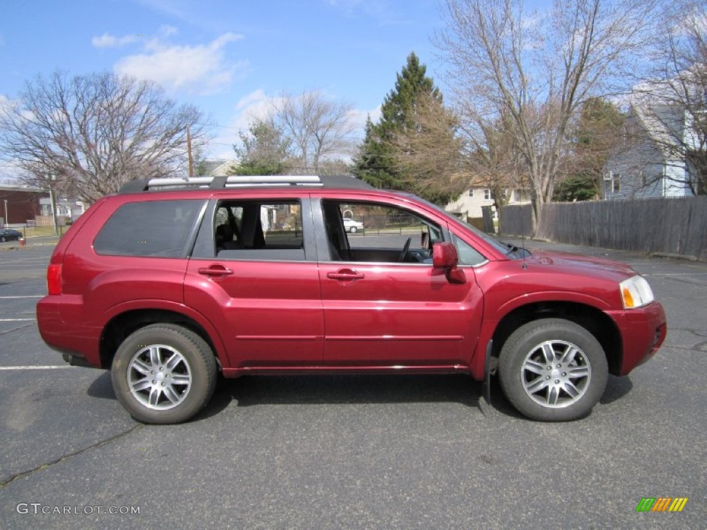 2004 Endeavor Limited AWD - Ultra Red Pearl / Charcoal Gray photo #9