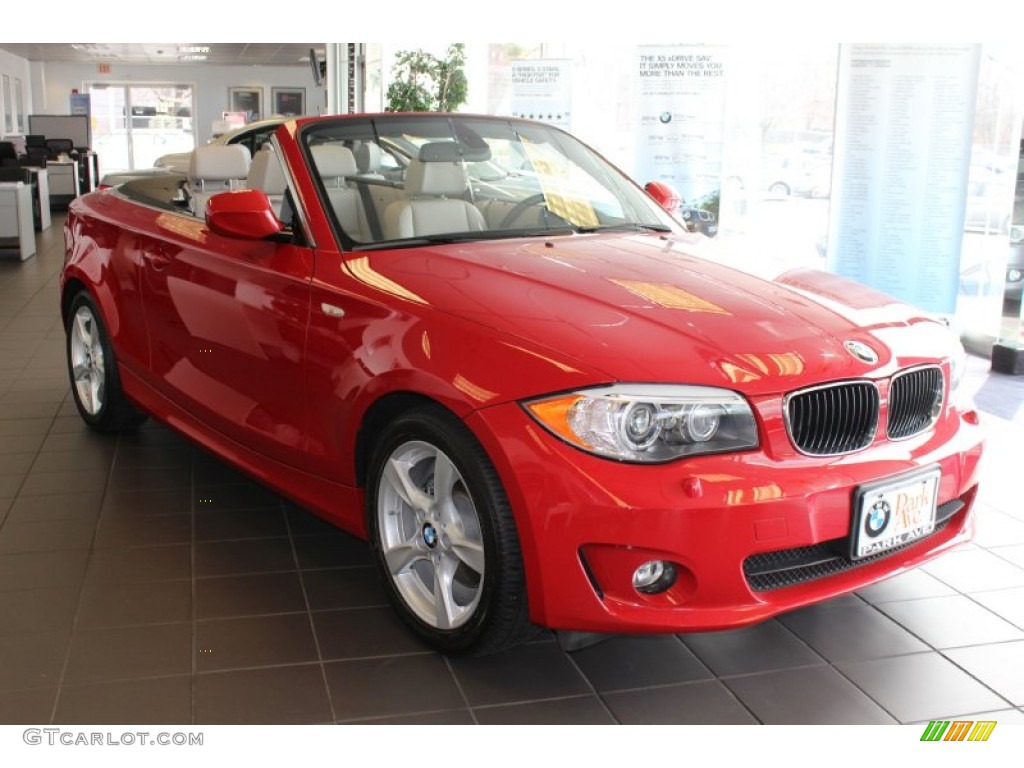 2012 1 Series 128i Convertible - Crimson Red / Taupe photo #3