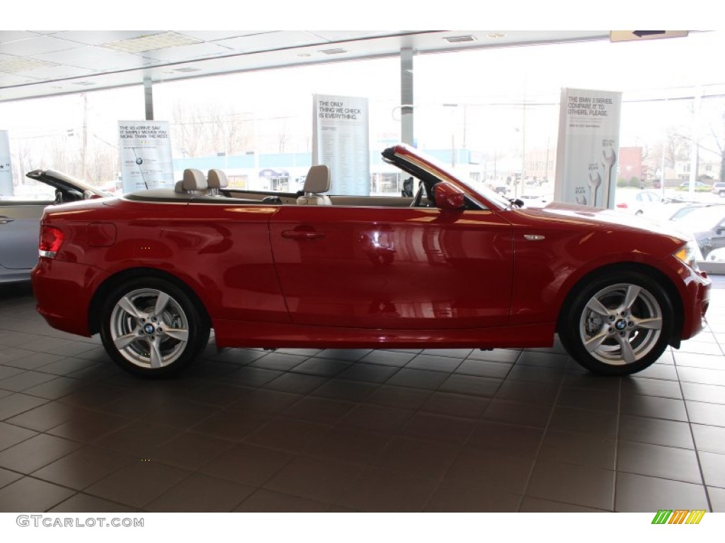 2012 1 Series 128i Convertible - Crimson Red / Taupe photo #4