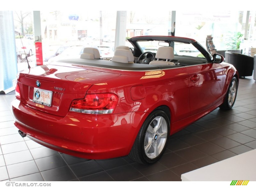 2012 1 Series 128i Convertible - Crimson Red / Taupe photo #5
