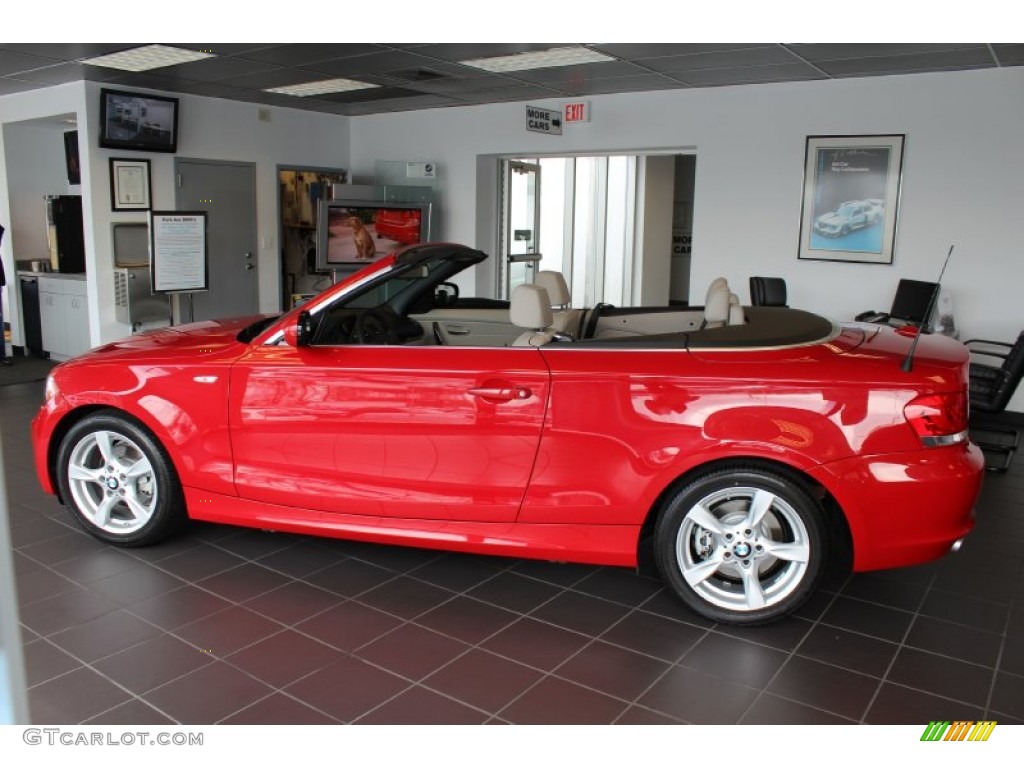 2012 1 Series 128i Convertible - Crimson Red / Taupe photo #8