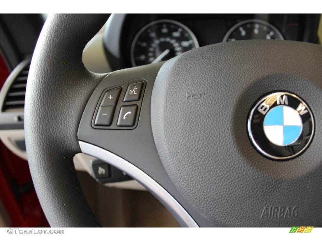 2012 1 Series 128i Convertible - Crimson Red / Taupe photo #15