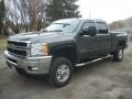 2011 Steel Green Metallic Chevrolet Silverado 2500HD LT Crew Cab 4x4  photo #5