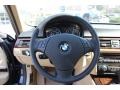 Beige 2009 BMW 3 Series 328xi Sedan Steering Wheel
