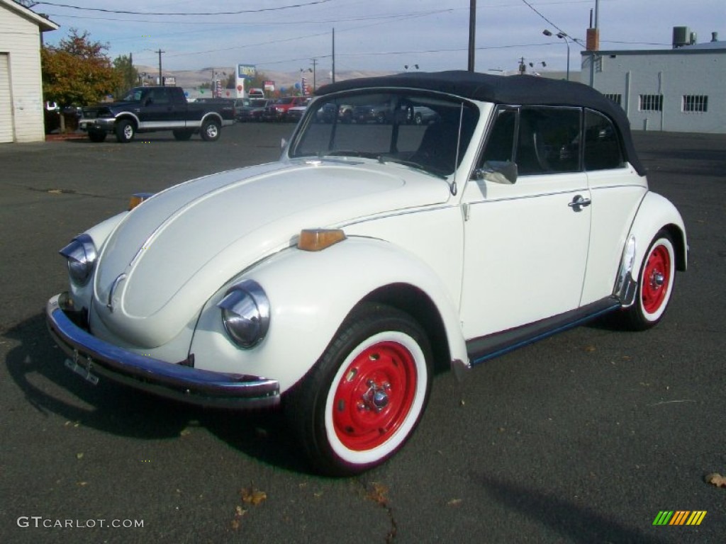 White 1972 Volkswagen Beetle Convertible Exterior Photo #62343002