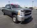 2009 Blue Granite Metallic Chevrolet Silverado 2500HD LT Crew Cab 4x4  photo #3