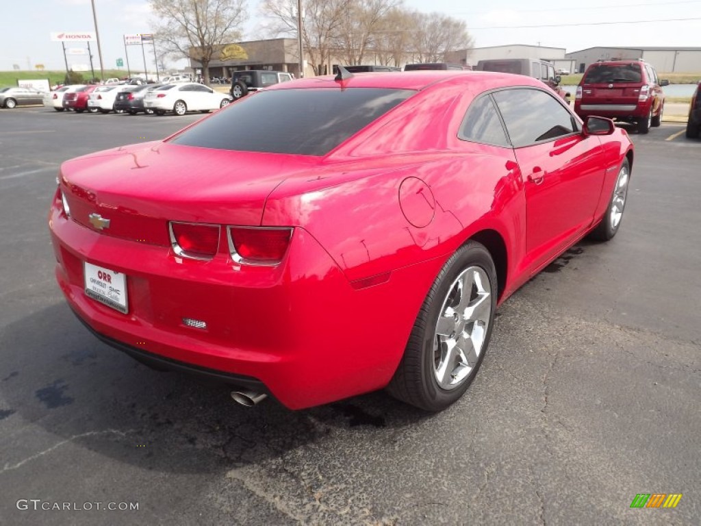 2011 Camaro LT Coupe - Victory Red / Beige photo #5