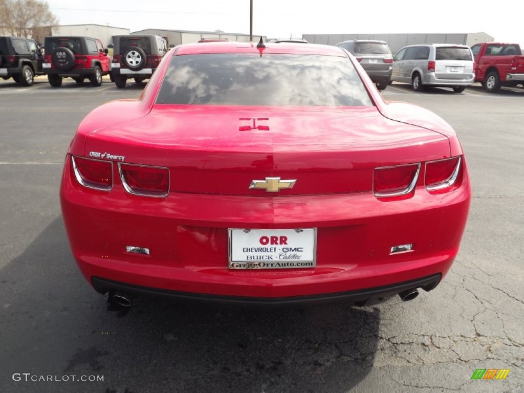 2011 Camaro LT Coupe - Victory Red / Beige photo #6
