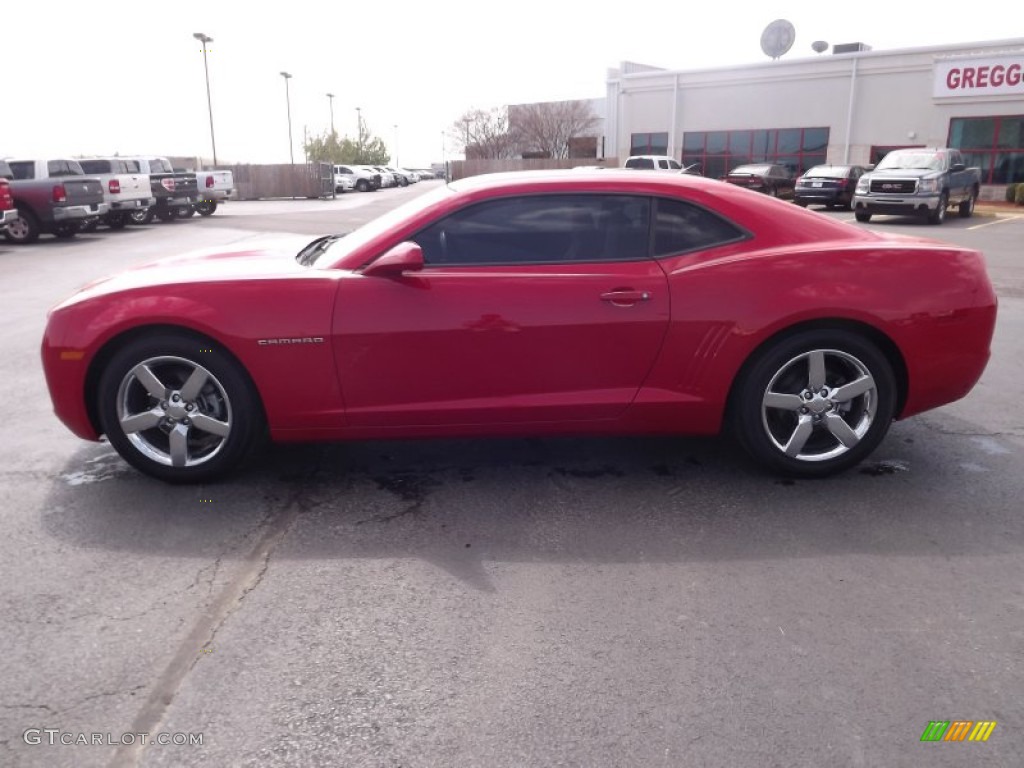 2011 Camaro LT Coupe - Victory Red / Beige photo #8