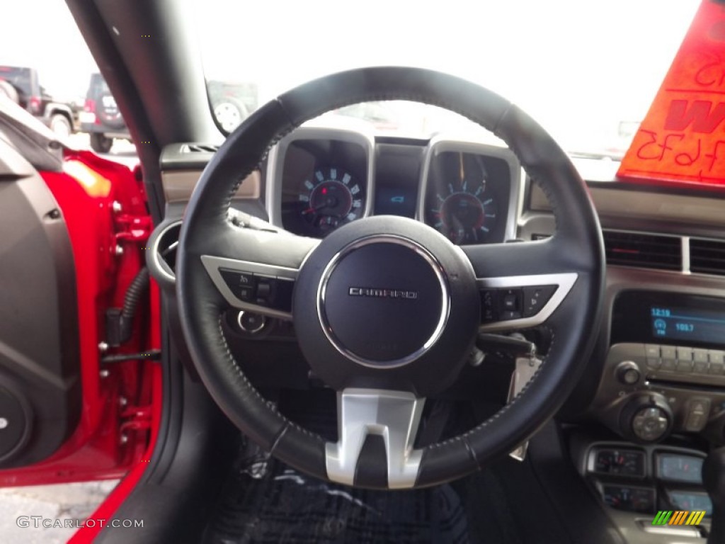 2011 Camaro LT Coupe - Victory Red / Beige photo #12