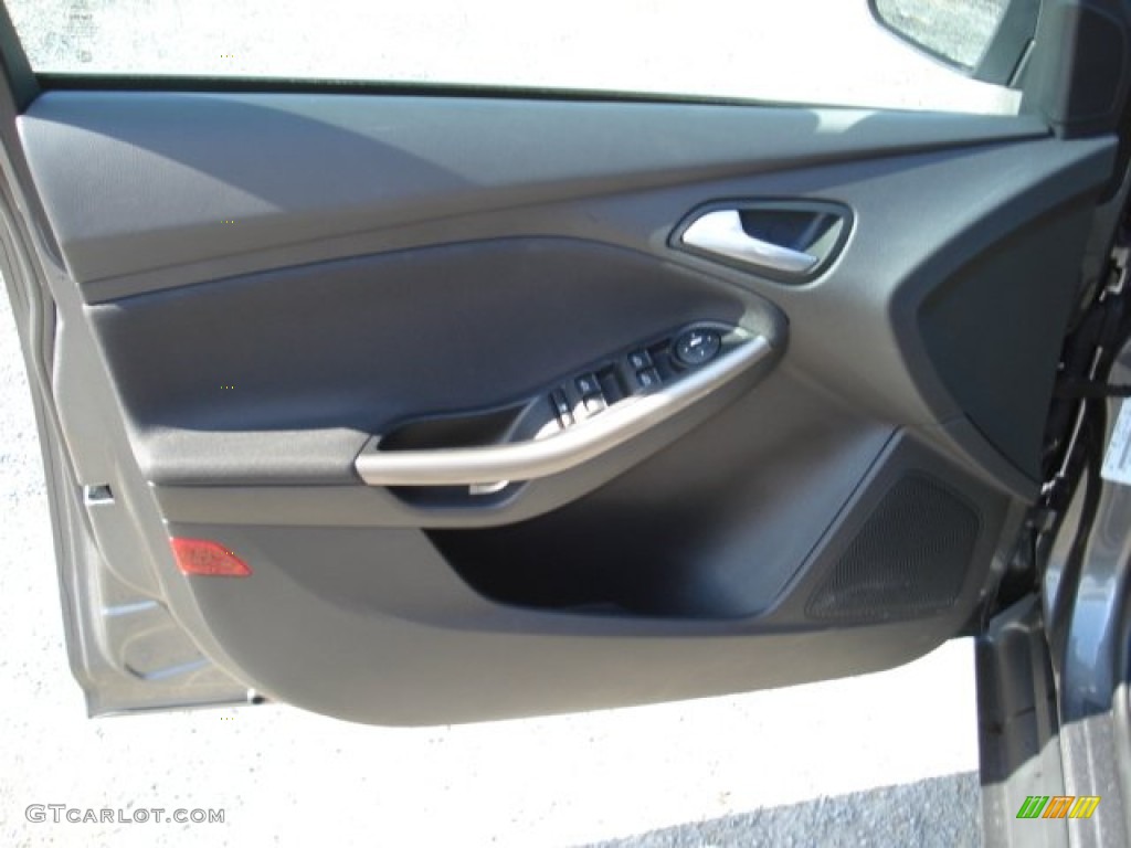 2012 Focus SEL Sedan - Sterling Grey Metallic / Charcoal Black photo #12
