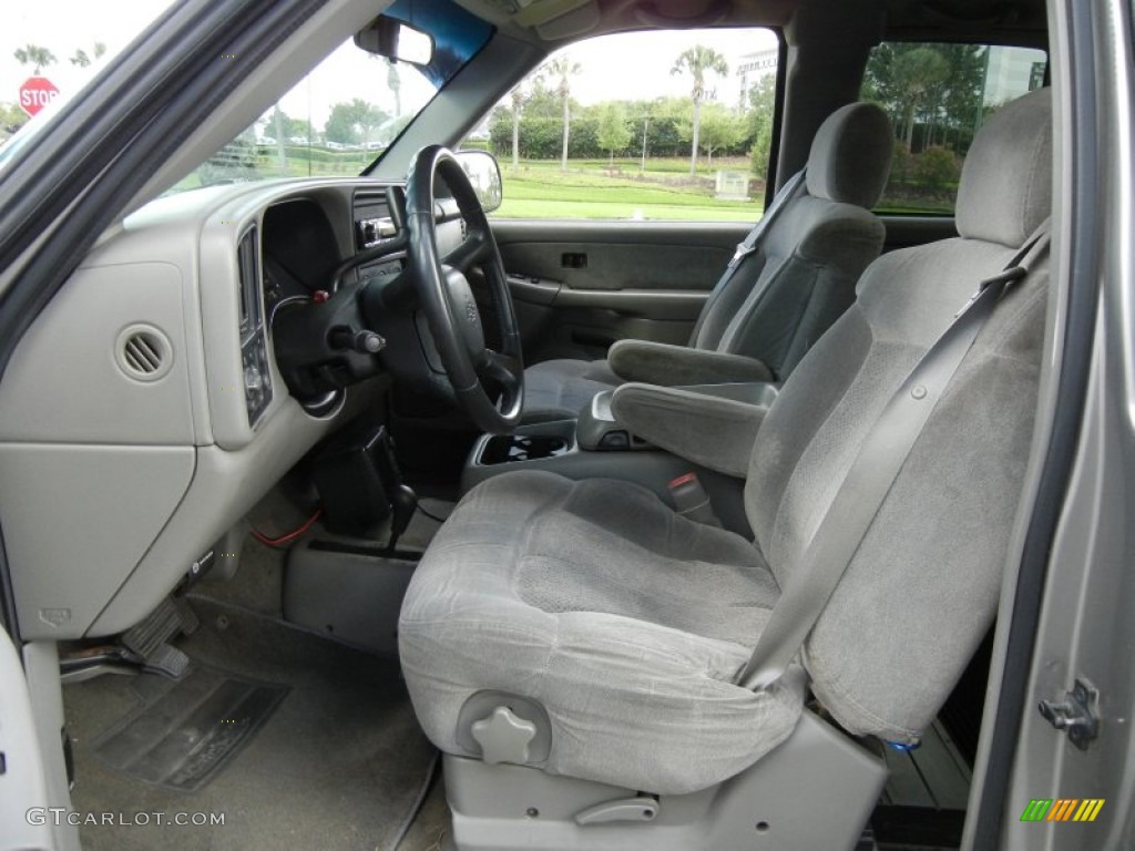 2000 Silverado 1500 LS Extended Cab 4x4 - Light Pewter Metallic / Medium Gray photo #14