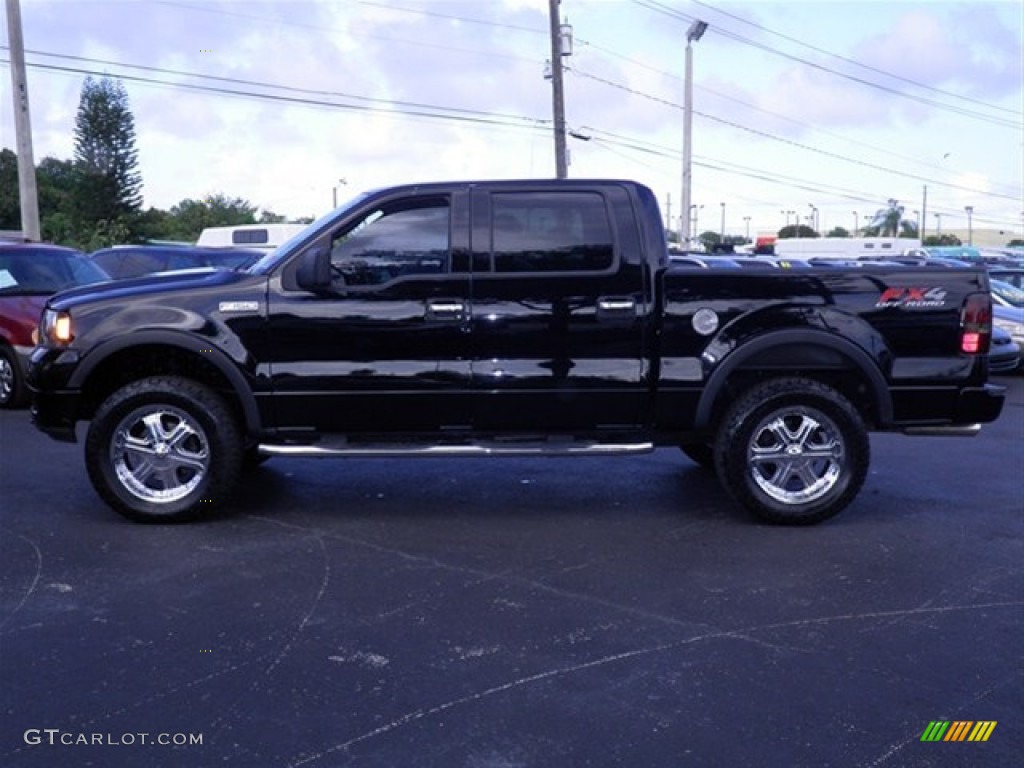 2004 F150 FX4 SuperCrew 4x4 - Black / Black photo #6