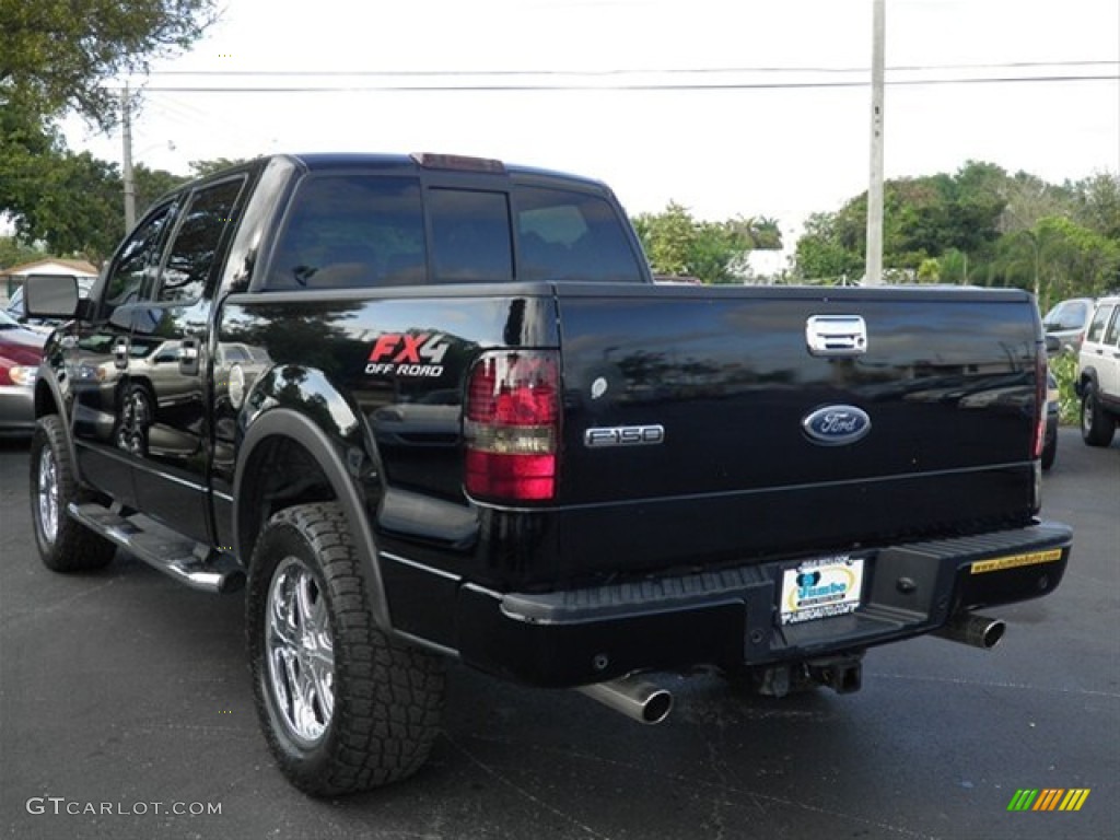 2004 F150 FX4 SuperCrew 4x4 - Black / Black photo #8