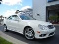 2008 Arctic White Mercedes-Benz CLK 550 Coupe  photo #4