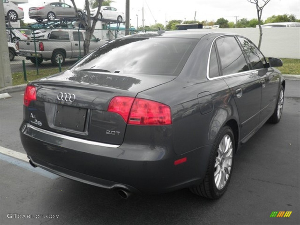 2008 A4 2.0T Sedan - Dolphin Grey Metallic / Black photo #11