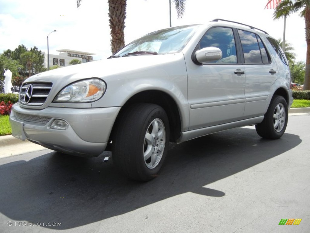 Brilliant Silver Metallic 2004 Mercedes-Benz ML 500 4Matic Exterior Photo #62347685