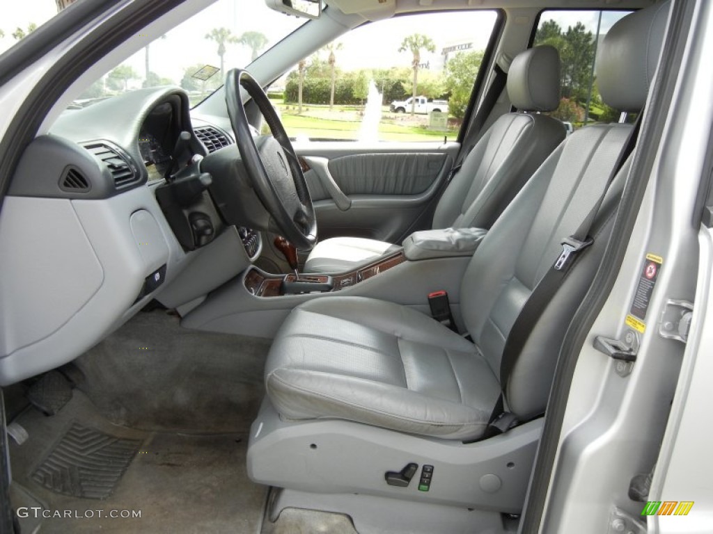Ash Grey Interior 2004 Mercedes-Benz ML 500 4Matic Photo #62347771