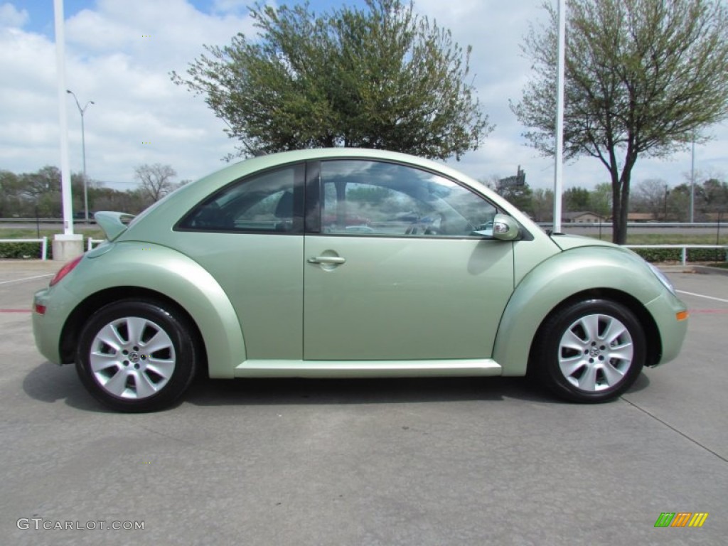 2009 New Beetle 2.5 Coupe - Gecko Green Metallic / Black photo #6