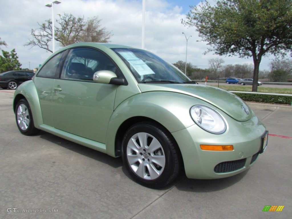 2009 New Beetle 2.5 Coupe - Gecko Green Metallic / Black photo #7