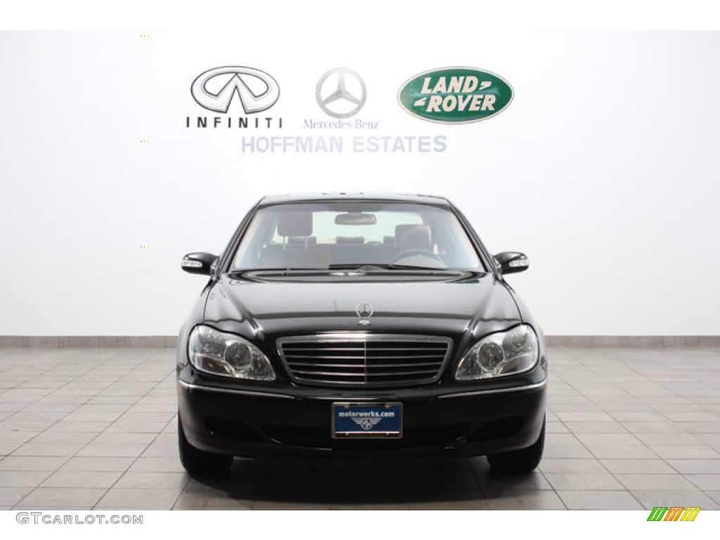 2004 S 430 4Matic Sedan - Black / Java photo #3